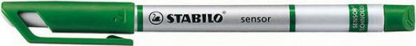 Produktbild STABILO SENSOR F Finliner mit gefederter Spitzer (Grün, 1 x)