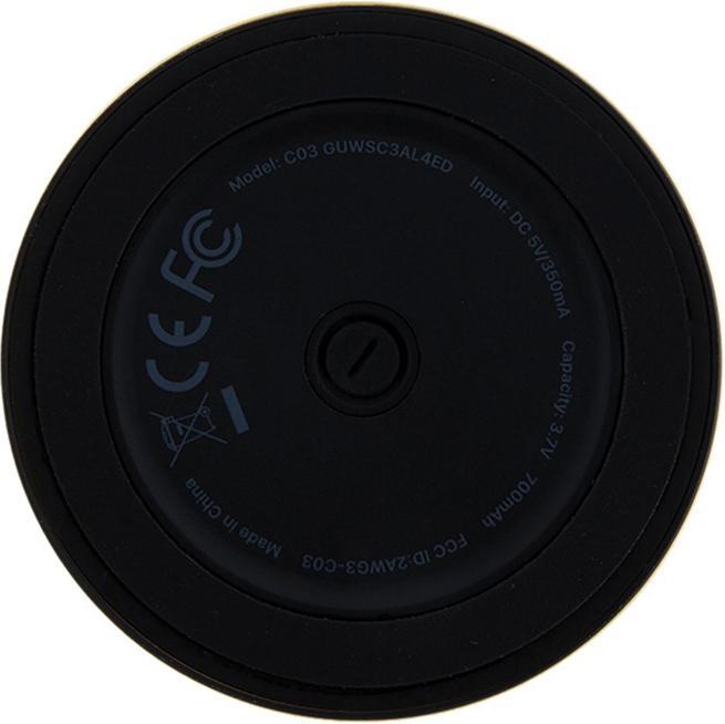 Actual product image Guess głośnik Bluetooth GUWSC3ALSMK Speaker Stand czarny/black Magnetic Script Metal (4 h, USB power delivery)