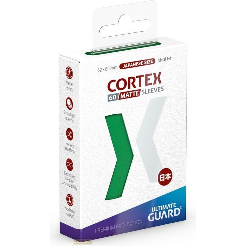 Ultimate Guard 60 pochettes Cortex Sleeves format japonais Vert Mat