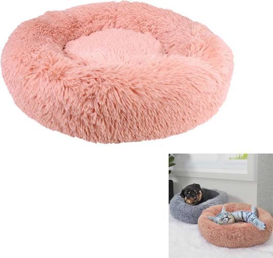 Image du produit coussin lit apaisant chat rose 60 cm (Chat)