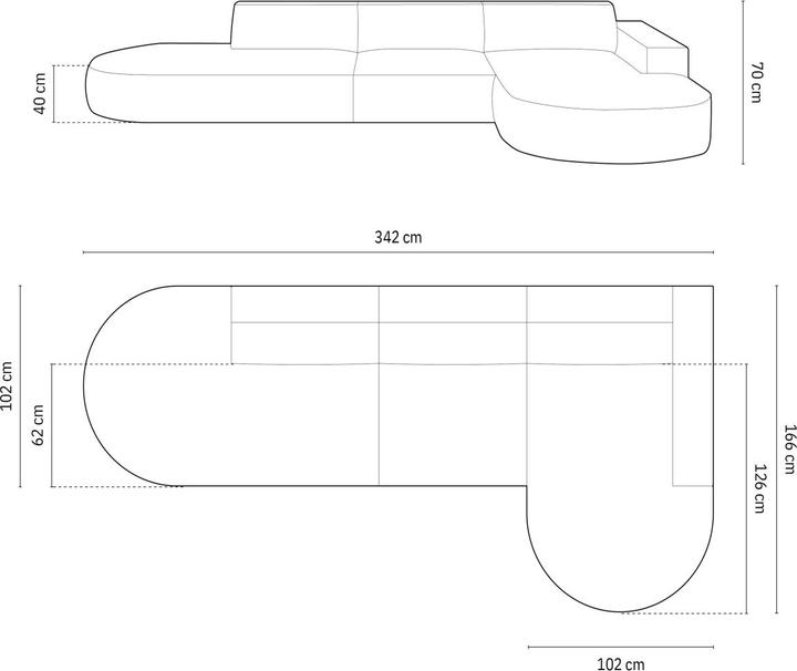 Actual product image Micadoni Jodie (Corner sofa)