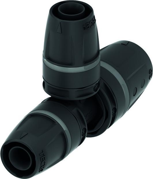 Actual product image TECE TECElogo Push T-piece, reduced, PPSU (T-connection)