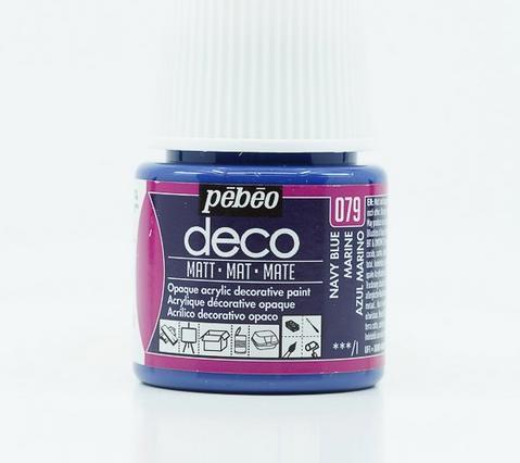 Productafbeelding Pebeo Deco Matte Acryl Kleuren (Marineblauw, 45 ml)