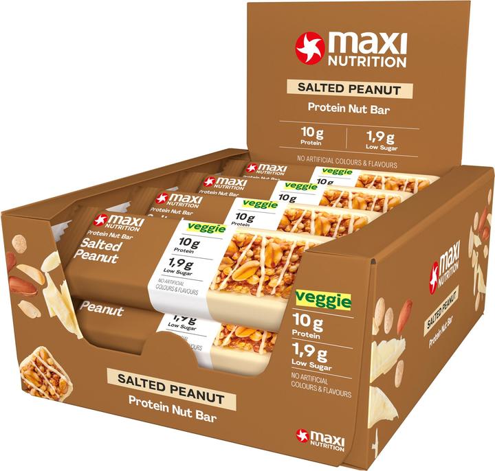 Actual product image Maxi Nutrition MAXI N. Protein Bar 125805 Salted Peanut 12x46g (12 pcs., 552 g)