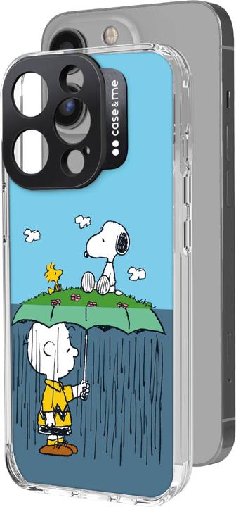 Immagine prodotto Case & Me case&me Peanuts cover cam logo per iPhone 14 Pro design1 Linus Umbrella (Apple iPhone 14 Pro)