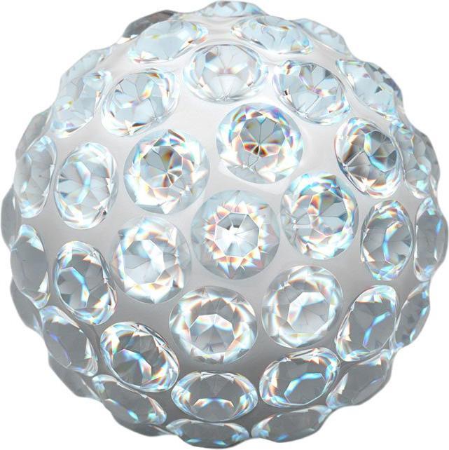 Actual product image Studex Sensitive stud earrings Fireball crystal 8 mm - stx-11161P (Stainless steel)