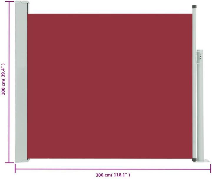 Actual product image vidaXL Seitenmarkise (3 m)