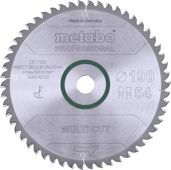 Productafbeelding Metabo CirkelzaagbladHW/CT90x20x26/8
