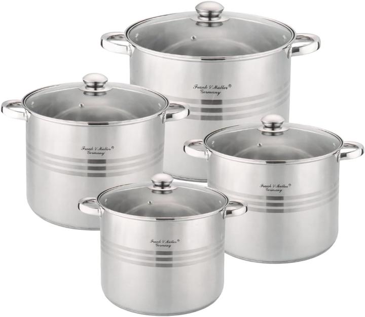 Actual product image Hooz Edelstahl Kochtopf-Set (Pan set + pot set, Stainless steel)