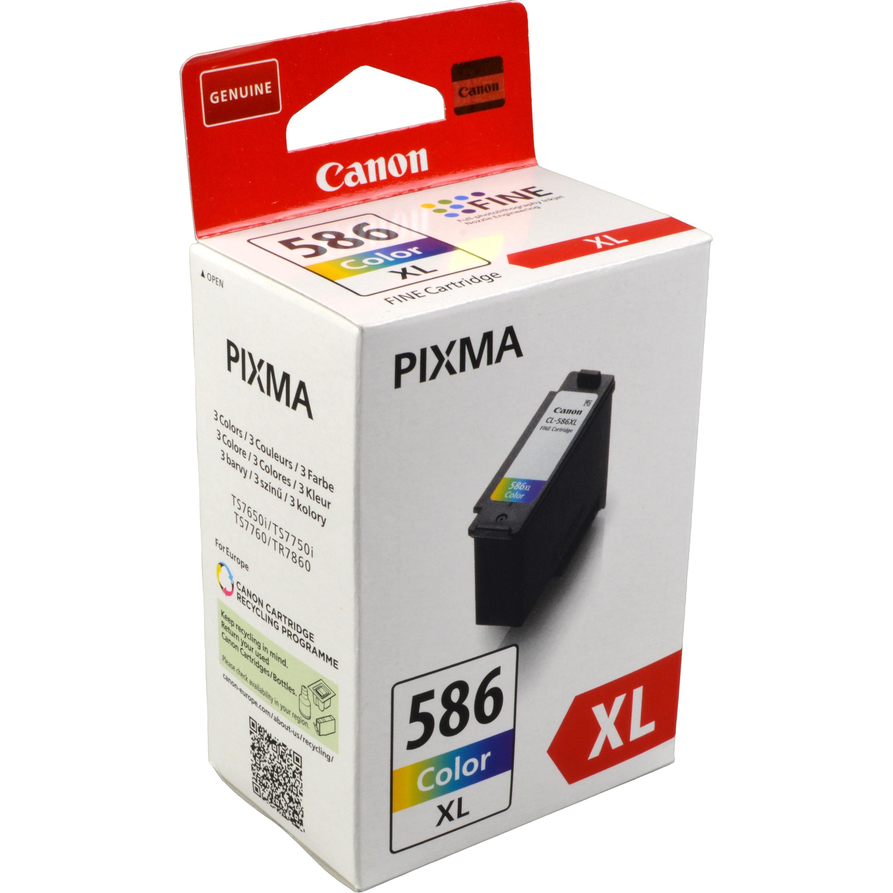 Canon, Cartucce, CL-586XL (M, C, Y)