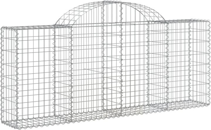 Produktbild VidaXL Gabionen mit Hochbogen 18 Stk. 200x30x80/100cm Verzinktes Eisen