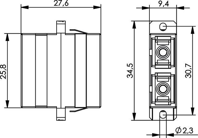Image du produit Telegärtner Entrée modulaire (Raccord réseau)