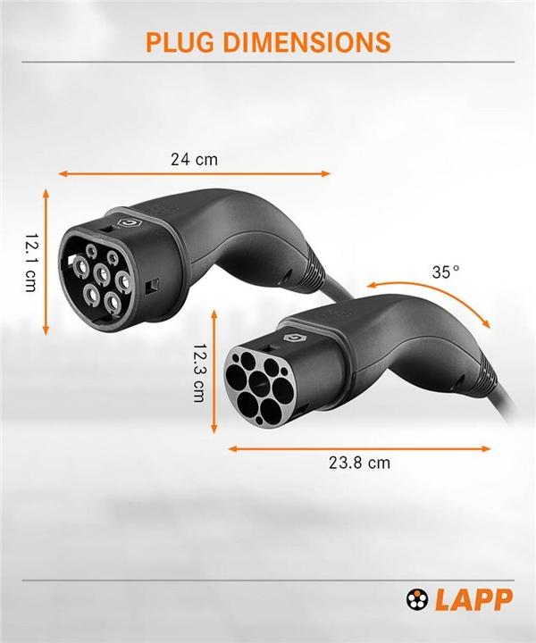 Produktbild Lapp Mobility EV-TYP2 Ladekabel (Typ 2, 22 kW, 32 A, 7 m)