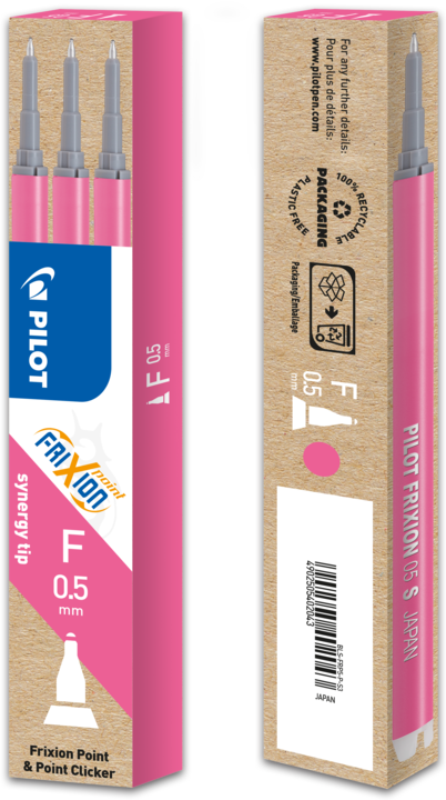 Produktbild Pilot FriXion Refill Point Set Set à 3 (Ersatzmine, Pink, 0.25 mm)