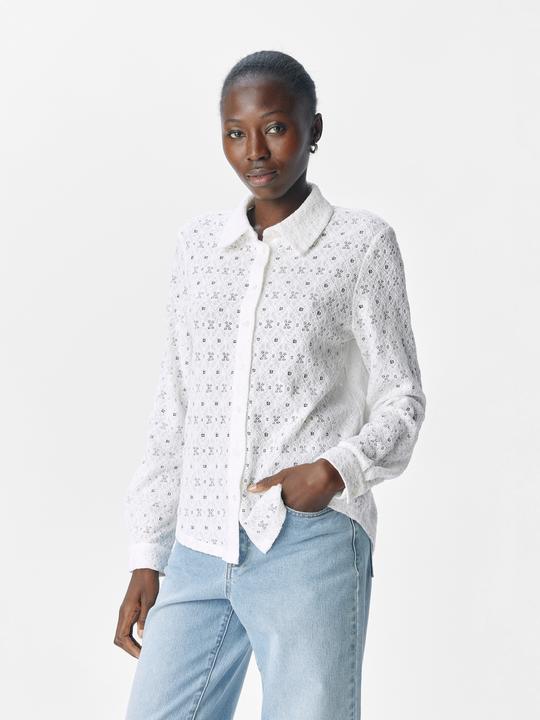 Produktbild Object Broderie Anglaise Hemd (L)