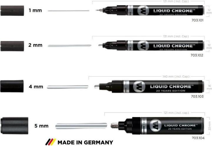 Actual product image Molotow Liquid Chrome Marker 5mm (Chromed, 5 mm, 1 x)