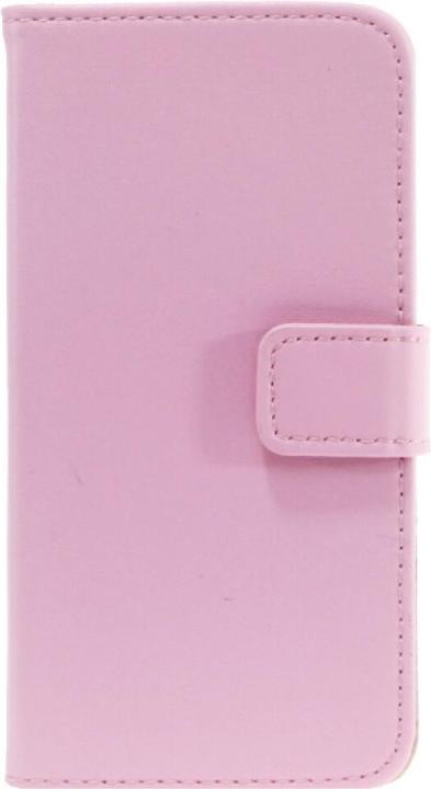 Actual product image NoName Slim Leather Book Case for iPhone 5c - pink (Apple iPhone 5c)