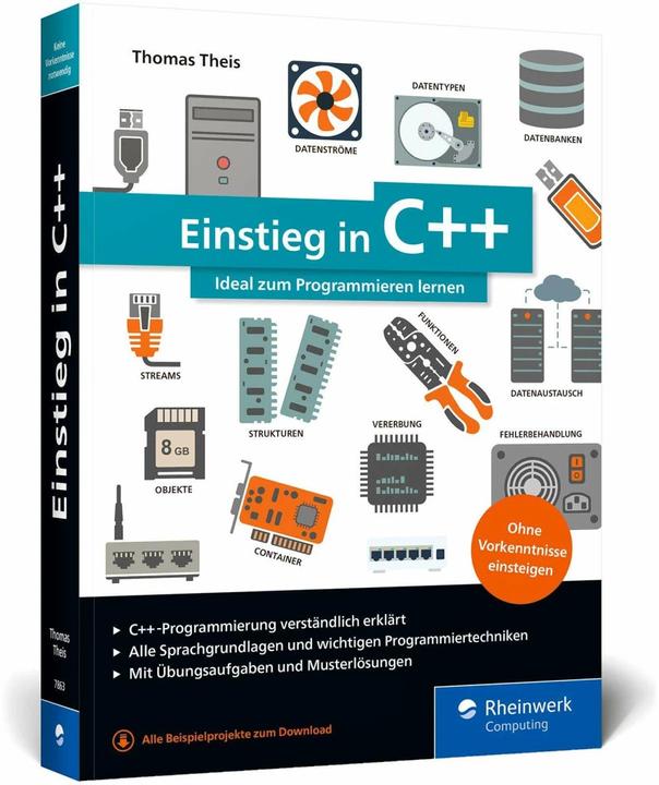 Actual product image Einstieg in C++ (German, Thomas Theis, 2020)