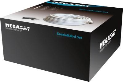 Produktbild Megasat 100147 Koaxialkabel 30 m F Weiss (110 dB, Antennenkabel)