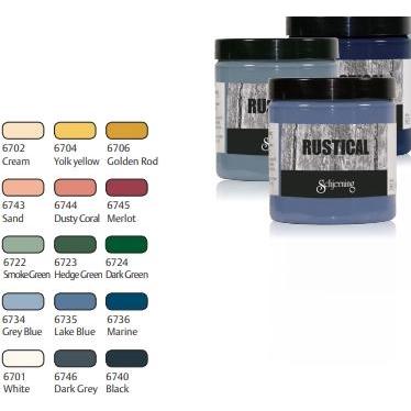 Schjerning, Künstlerfarbe + Bastelfarbe, 6722 Rustical Smoke Green 250ML (Rustical Smoke Green, 250 ml)