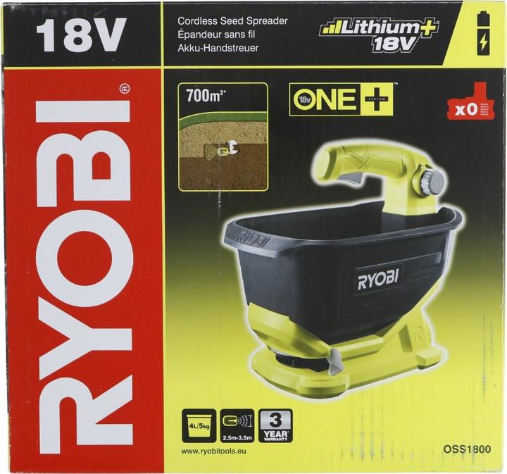 Actual product image Ryobi BatteryUniversal spreader OSS or battery