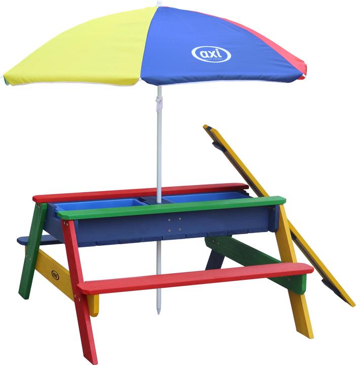 Axi Nick Sand & Water Picnic Table Rainbow - Parasol Rainbow
