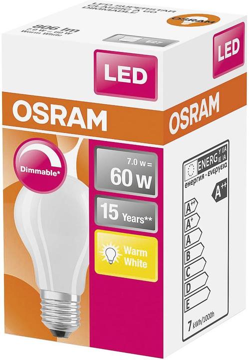 Produktbild Osram Led Retrofit Classic A (E27, 8.50 W, 806 lm, 1 x, E)