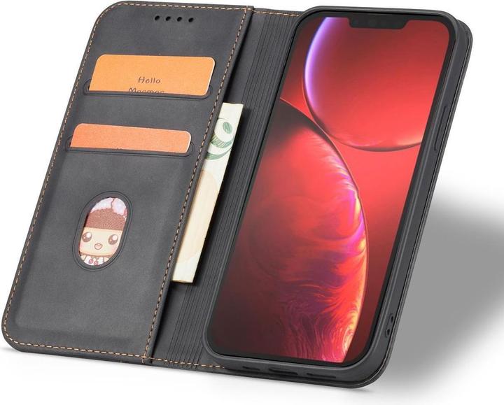 Produktbild Hurtel Magnet Fancy Case case for iPhone 14 Pro flip cover wallet stand black (Apple iPhone 14 Pro)