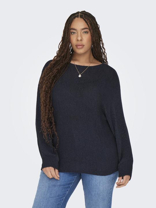 Immagine prodotto Only Maglia Fit Collo rotondo Plus Polsini a costine Pullover lavorato a maglia (S)