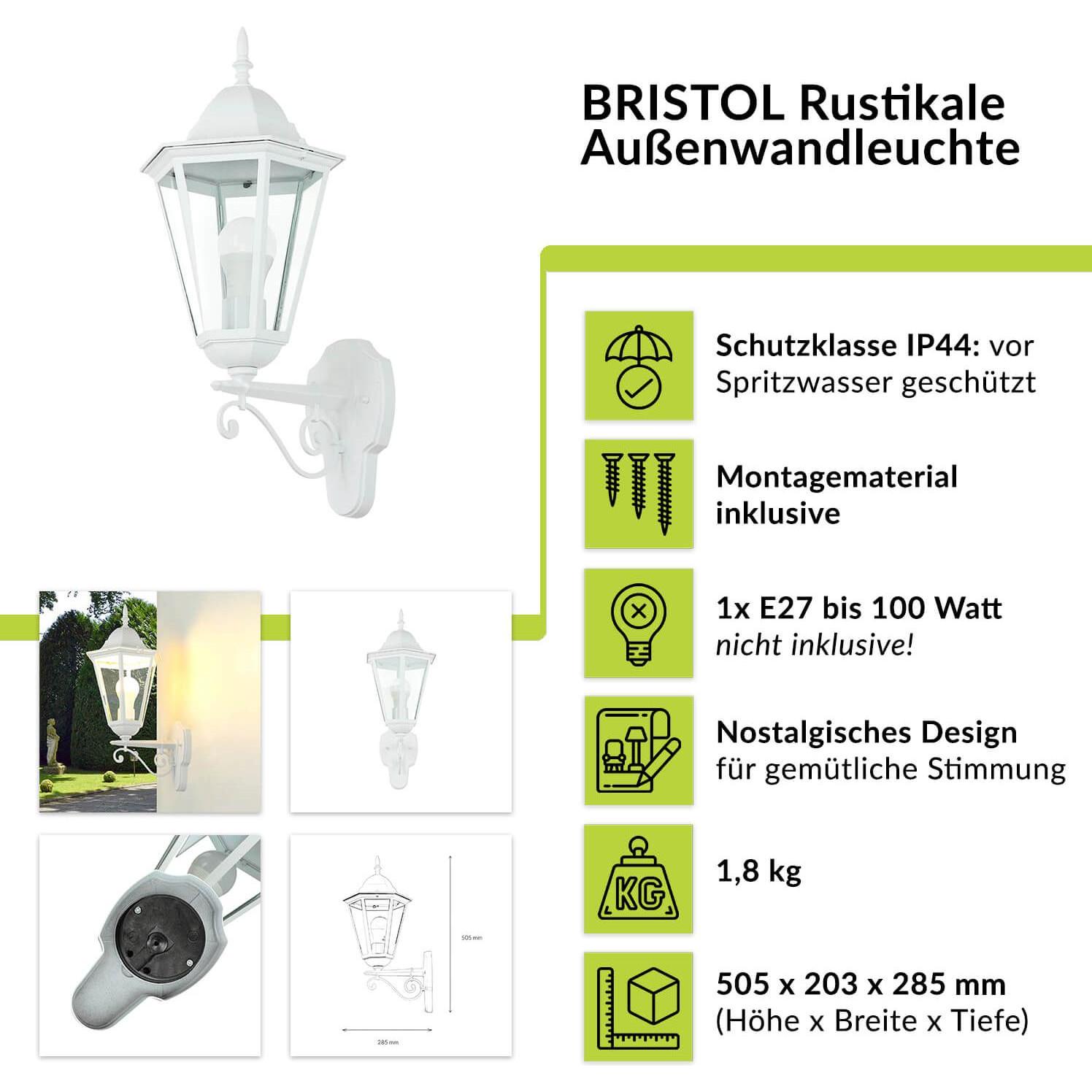 Thumbnail - Licht-Erlebnisse, Gartenbeleuchtung, Bristol Ii (E27, IP44)