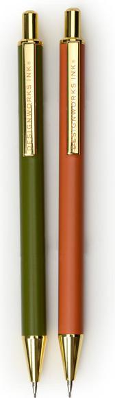 Designworks Mechanical Pencils Army Green & Chili (set of 2) (0.70 mm, 2x)