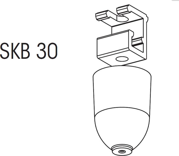 Actual product image Sylvania Ceiling bracket with canopy SKB301 grey
