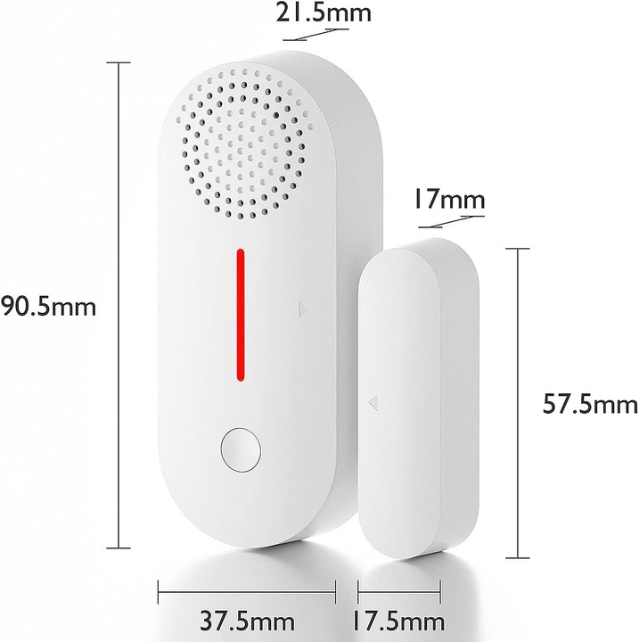 Actual product image VisorTech Set of 4 2in1 WLAN Door & Window Alarm