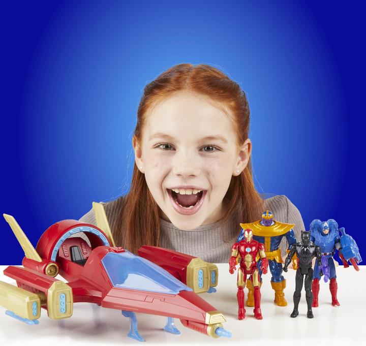 Image du produit Hasbro Epic Hero Series Iron Man Repulsor Blast Battle Jet