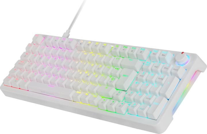 Immagine prodotto Mars Gaming Clavier Gamer Mécanique (Yellow Switch) Mkpro RGB (Blanc) (FR, Cablato)