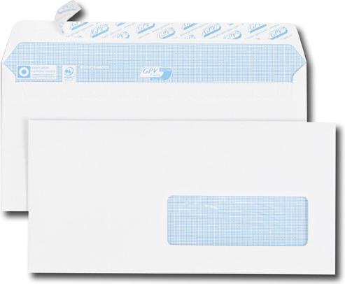 Image du produit GPV Enveloppes, DL, 110 x 220 mm, blanc, fenêtre : (110 x 220 mm, 500 x)