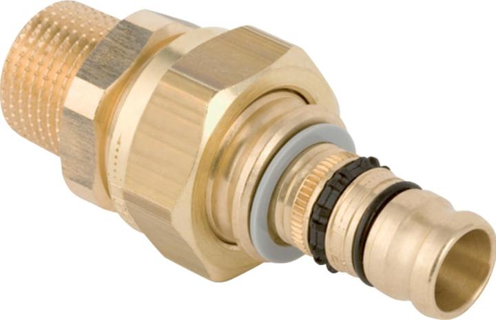 Produktbild Geberit Mepla Übergangsverschraubung mit Aussengewinde, Rg d16-R1/2" (Rohrverschraubung)
