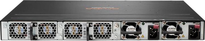 Actual product image HPE E Aruba Switch, 24 Port and 4 Port SFP56, Layer 3, Stackable, 1U, One Touch Deployment (28 Ports)