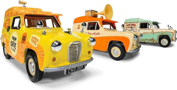 Actual product image Corgi Wallace & Gromit Austin A35 Van Collection - Cheese Please! Top Bun Spick & Spanmobile