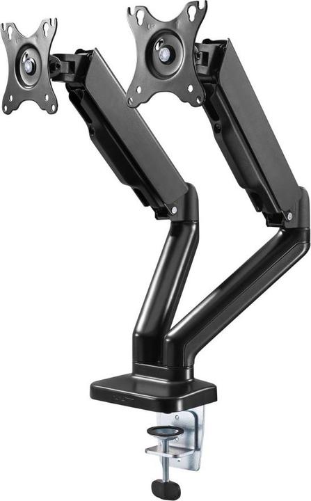 Image du produit Techly Support de bureau pour 2 LCD TV LED 43-81cm 17-32pouces Pince Vérin Noir (Tables, 32", 9 kg)