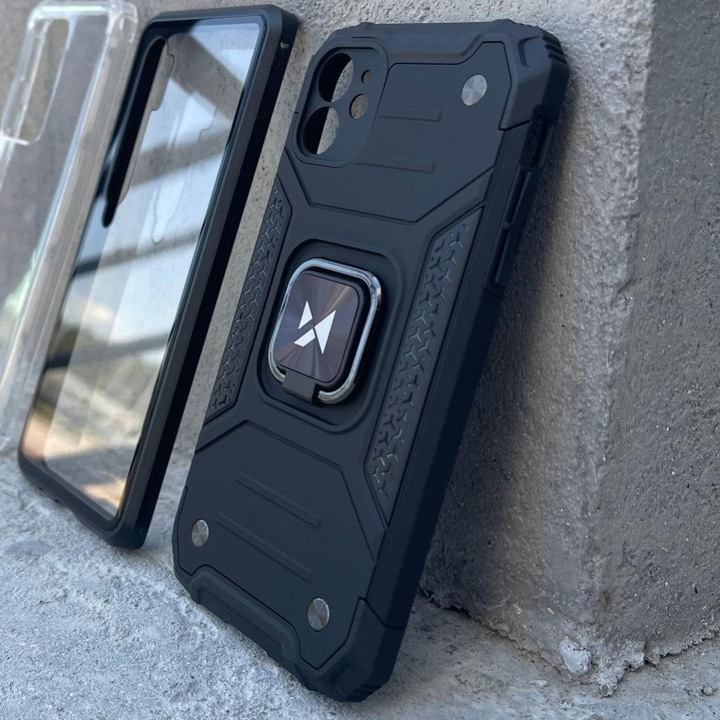 Produktbild Wozinsky Ring Armor tough hybrid case cover + magnetic holder for Samsung Galaxy A73 black (Samsung Galaxy A73 5G)