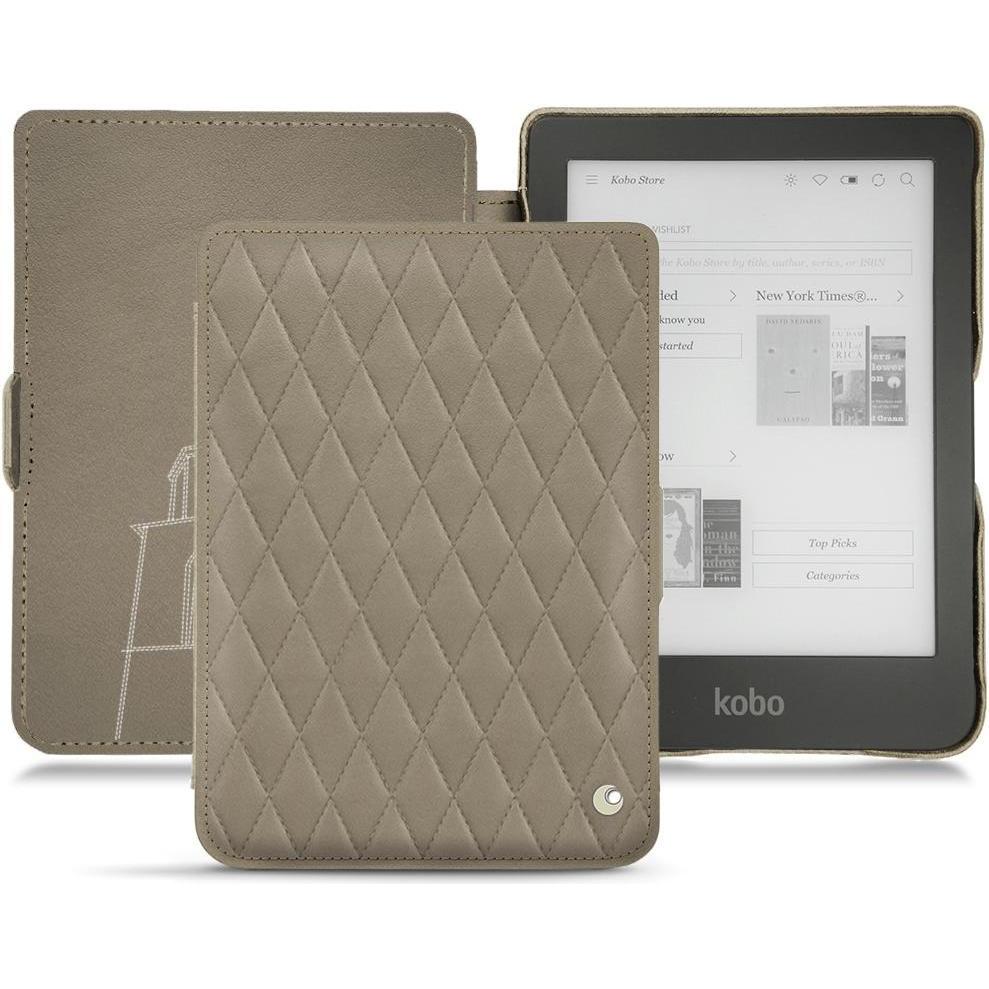Noreve Lederschutzhülle horizontal (Clara HD), Tablet Hülle, Beige
