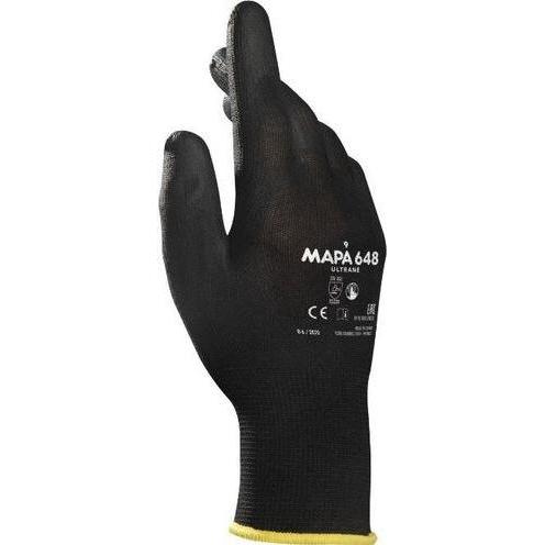Mapa Professional, Guanti di sicurezza, Guanti 34648006 PU (poliuretano) Nero (6)