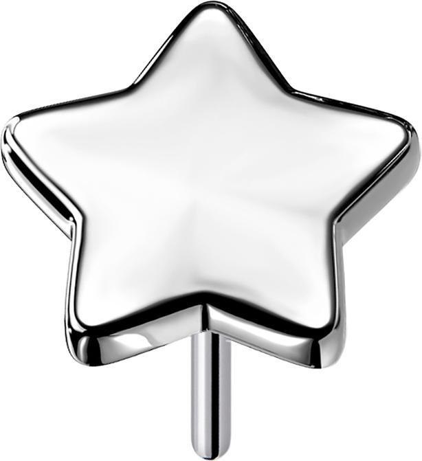 Image du produit Star Piercing Threadless étoile argent (sans laiton, Titane)