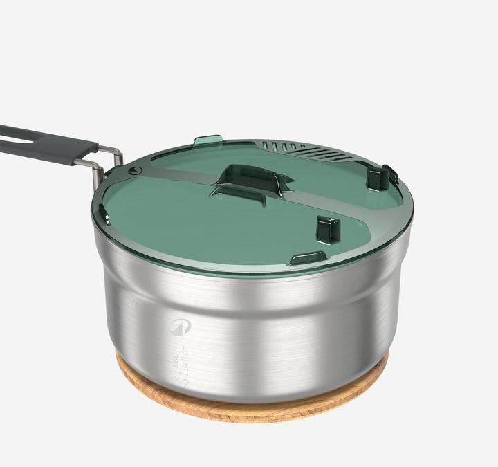 Produktbild Quechua Kochset Edelstahl Antihaftbeschichtung Camping - 500 15-teilig 2 Personen