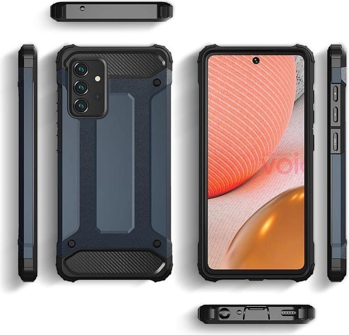 Produktbild Hurtel Back panel cover Hybrid Armor Case for Samsung Galaxy A36 - Blue (Samsung Galaxy A36)