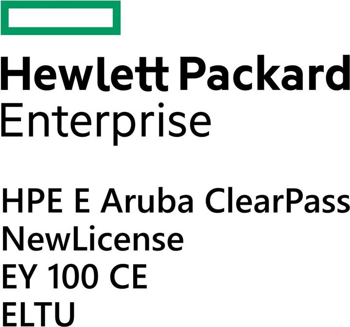 Produktbild HPE E Aruba ClearPass NL EY 100 CE E-LTU (100 Geräte)