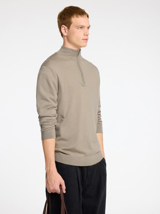Produktbild Selected Homme Slhtray Ls Knit Merino Half Zip Noos (L)