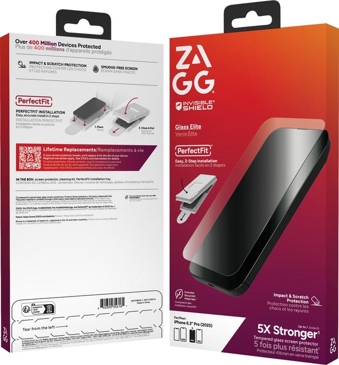 Immagine prodotto Zagg Glass Elite (1 Pezzo/i, Apple iPhone 17 Pro)
