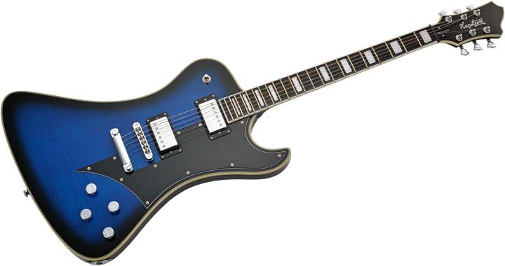 Image du produit Hagstrom Guitare électrique, Fantomen, Worn Denim (Guitare électrique, Acajou)
